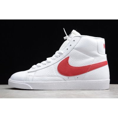 Nike Blazer Mid Retro Beyaz / Kırmızı Kaykay Ayakkabı Türkiye - IUTJV6GL